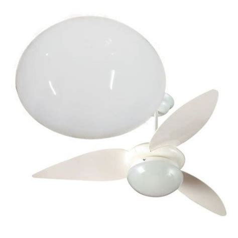 Lustre De Vidro Leitoso Globo Para Ventilador PL Aliseu