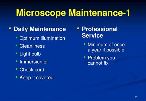 Ppt Module 9 Microscope Maintenance Powerpoint Presentation Free Download Id 564293