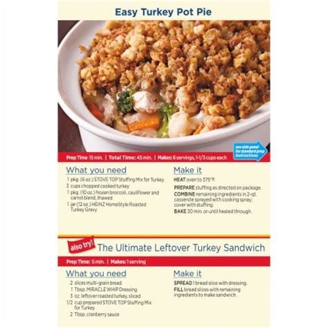 Stove Top Stuffing Mix for Turkey Dressing, 6 oz - Kroger