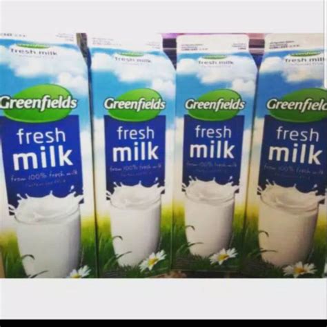 Susu Greenfields Fresh Milk 1 Liter Shopee Indonesia