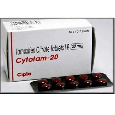 Cytotam 20mg Tamoxifen Citrate Tablets 20 Mg Cipla 10 X 10 Tablet At