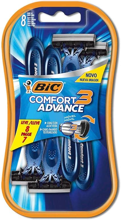 Bic Aparelho De Barbear Comfort Advance Pele Normal Azul L Minas