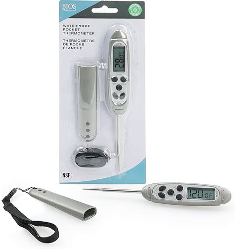 Bios Professional Waterproof Pocket Thermometer DT131 Grey Amazon