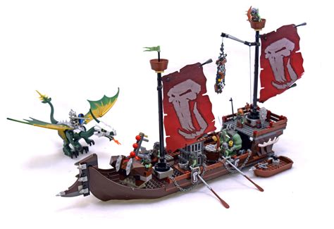 7048 Lego Castle Troll Warship Ship Complete Minifig Boat