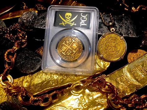 Peru Escudos Raw Bold Details Pirate Gold Coins Treasure