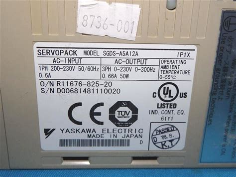 Yaskawa Sgds A A A Servopack Ebay