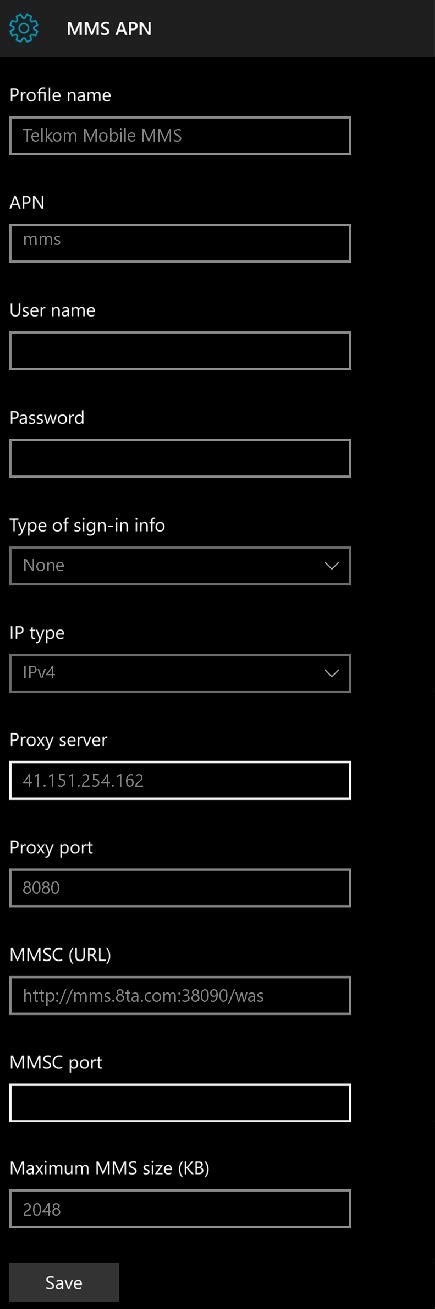 Telkom APN Settings For Windows Phone 2022 4G 5G APN Settings