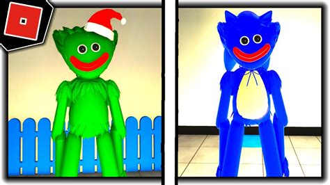 How To Get Sonic Huggy And Grinch Huggy Badges In Poppy Playtime Morphs