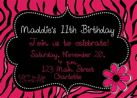 Free Printable Birthday Invitations For Girls - Invitation Design Blog