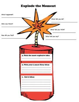 Explode The Moment Personal Narrative Graphic Organizer Personal