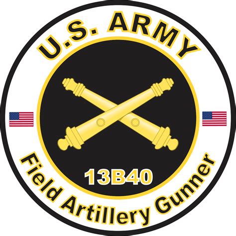 U S Army MOS 13B40 Field Artillery Gunner