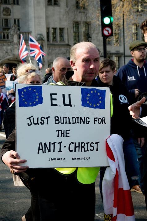 Brexit Day Protest In London Editorial Photo Image Of Protesters