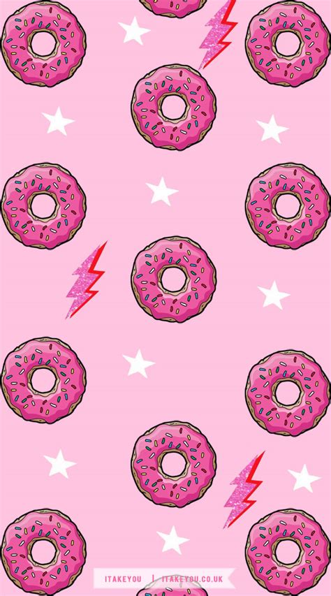 18 Delightful Summer Wallpaper Ideas Preppy Donut Wallpaper For