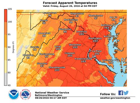 Dangerous Heat: Timeline to Feels Like 102 Degrees, Virginia Weather ...