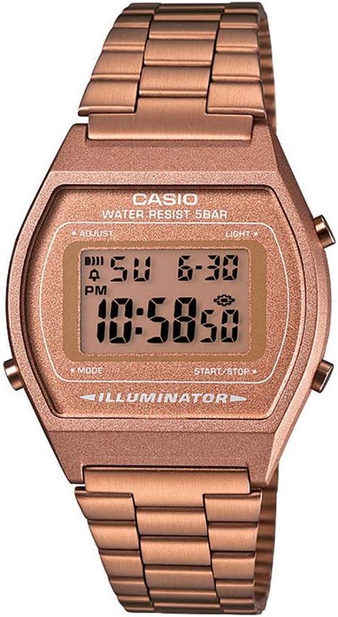 Buy Casio Vintage Series Stainless Steel Digital Rose Gold Dial Women S