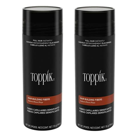 Toppik Auburn 55 G 1 94 Oz Hair Building Fibers Fill In Fine Or