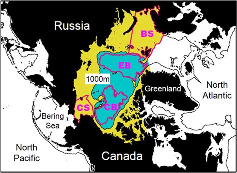 The Arctic Continental Shelf And Central Basin Regions Defined In Download Scientific Diagram