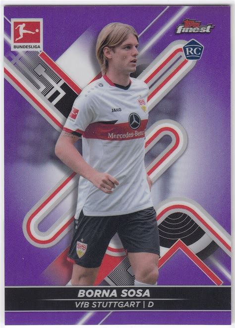 Topps Finest Bundesliga Purple Refractor Borna Sosa