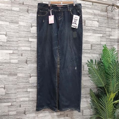 Mink Denim Womens Size 14 Wide Leg Jeans Blue (s)