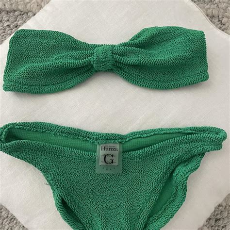 Hunza G Bikini Set Worn A Few Times But In Perfect Depop