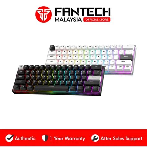 FANTECH MAXFIT FROST BLUETOOTH WIRELESS MECHANICAL KEYBOARD KEYS HOT SWAPPABLE SWITCH RGB