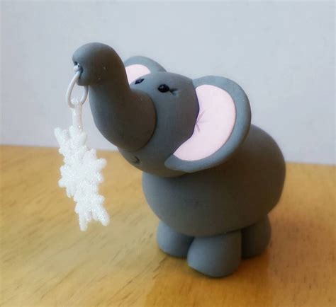 Elephant Ornament Etsy