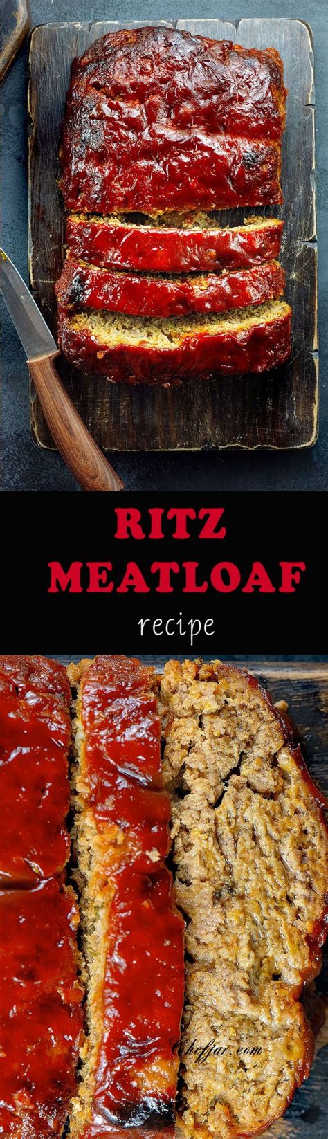 Meatloaf With Ritz Crackers Chefjar Recipe Meatloaf Recipe With