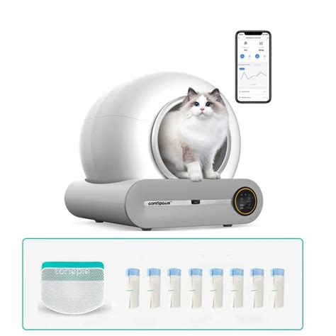 Caja De Arena Inteligente Autom Tica Para Gatos Inodoro El Ctrico A