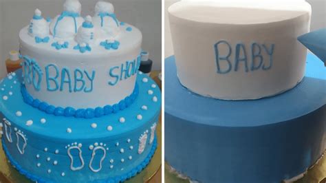 Pastel De Baby Shower Torta Para Baby Shower Varon Youtube