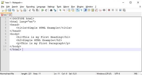 How To Write HTML Code And Execute The Program