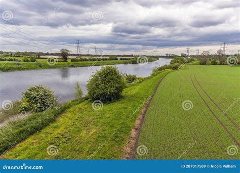 A View Along The River Trent From The Abandoned Railway Viaduct At