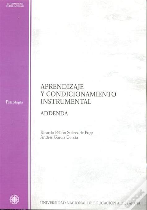 Aprendizaje Y Condicionamiento Instrumental Adenda De Andres Garcia