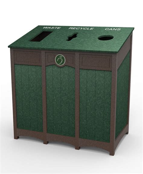 Waste & Recycling Receptacles Made From Recycled Plastic