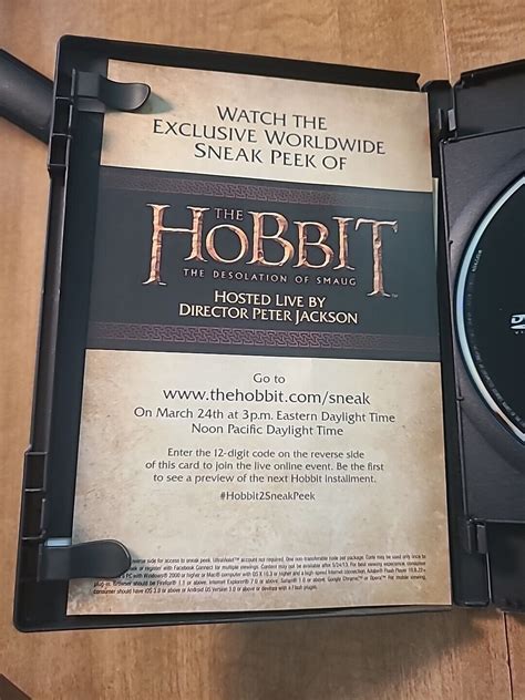 The Hobbit An Unexpected Journey Two Disk Special Edition DVD 2012