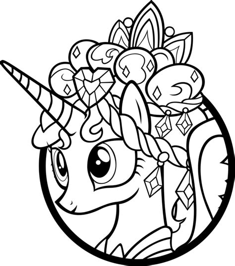 My Little Pony Coloring Pages Princess Cadence - Coloring Home