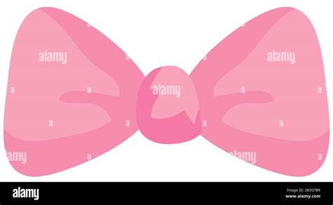 Cute Bow Ribbon Decoration Icon Stock Vector Image Art Alamy