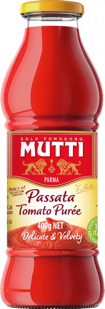 Tomato Puree Taste Our Italian Products Mutti