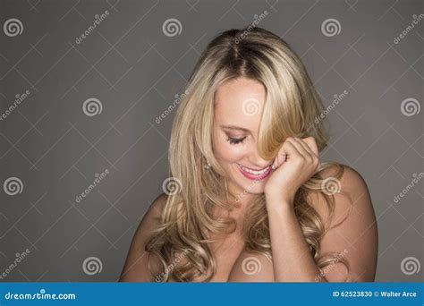 Blonde Studio Model Stock Photo Image Of Blonde Makeup 62523830