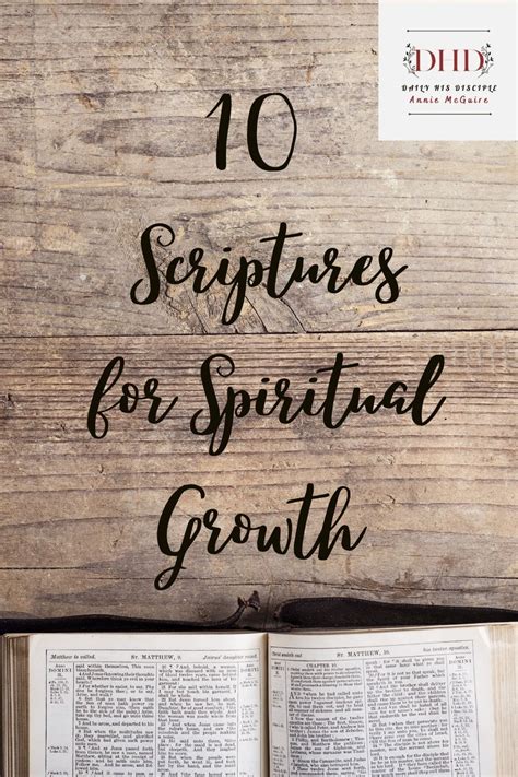 10 Key Scriptures For Spiritual Growth Kjv Daily His Disciple