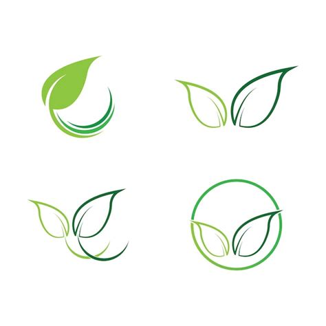 Premium Vector Leaf Vector Logo Design Ecofriendly Concept