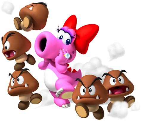 File MP9 Birdo And Goomba Group Artwork Png Super Mario Wiki The