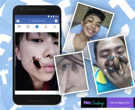 Putting Cockroaches On Face Is New Challenge To Go Viral Online ...