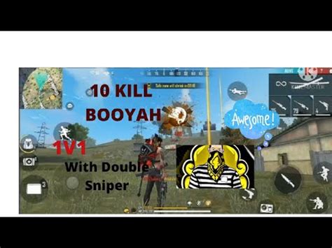 Solo Rank Mach Kill Booyah With Double Sniper Op Gameplay Youtube