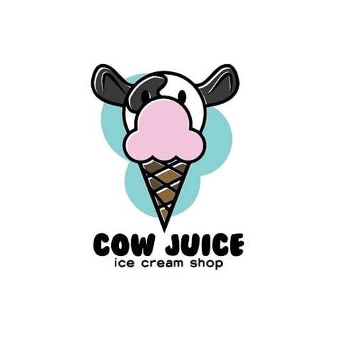 Day 27: Ice Cream Logo #cow #icecream #dairy #dailylogo #dailylogochallenge #art #artist #draw # ...