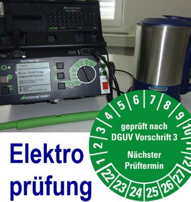 Elektroprüfung Ortsveränderliche elektrische Betriebsmittel