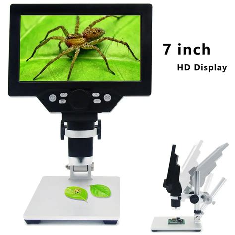 G1200 Continuous Zoom Electronic Digital Microscope 7 inch HD LCD ...