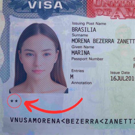 Qué significan los asteriscos que salen en la visa de Estados Unidos