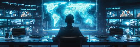 AI generated Business leaders conduct a high-stakes virtual meeting