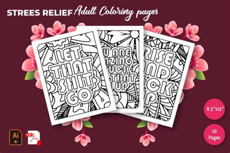 Fuck You Coloring Book Fuck Off Coloring Book Designs Graphics