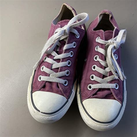 Pre-owned Converse All Star Maroon Low Casual Size... - Depop